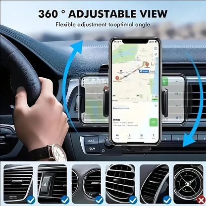 Autotelefon halter Auto Entlüftung sclip halterung Mobile Cell Stand Smartphone GPS-Unterstützung für 4, 5-6, 5-Zoll-Mobilgeräte